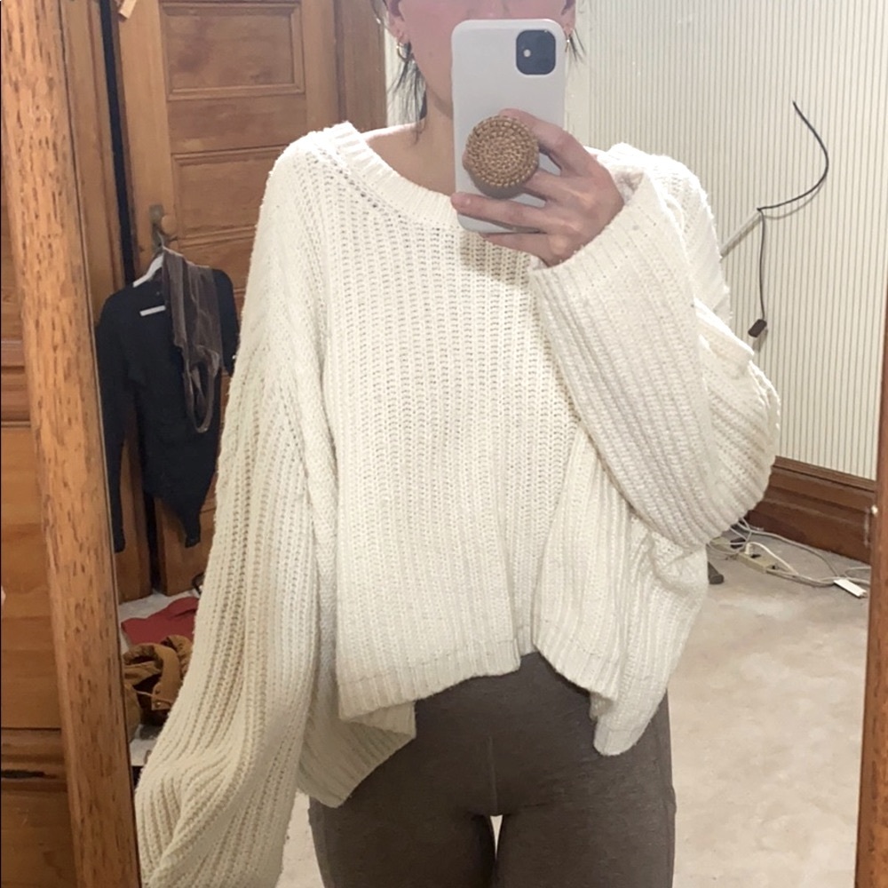 Anthropologie knit sweater size L